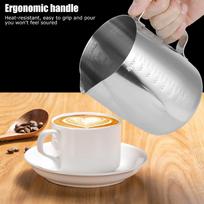 Stainless Steel Milk Frothing Pitcher 1000ml Milk Jug Coffee Cup  Cappuccino Making