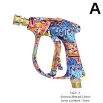 Graffiti Design High Pressure Water Gun 4350PSI 1L Foam Gun 1/4  Quick Nozzle Kit with Karcher Adapter & Anti-Slip Rubber Base