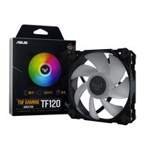 ASUS TUF Gaming TF120 120mm ARGB Fan Single Pack  High-Performance Fluid Dynamic Bearing (FDB)  Dual-Layer LED  Aura Sync  High Airflow  PWM Fan