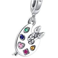 Charms Do Pandora Charms Zawieszka Charms Paleta Malarska Pędzle Charmsy Trusky