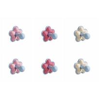 6PCS/SET Flower Shape No-drill Hook Plastic Bathroom Hook Durable Storage Hook  Entry Door 6PCS/SET