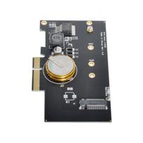 Xiwai PCI-E 3.0 x4 - M.2 NGFF M Key SSD NVMe Card Adapter PCI Express with Power Failure Protection 4.0F Supercapacitor