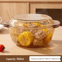 Cilock Microwave-Safe Heat-Resistant Glass Steaming Bowl