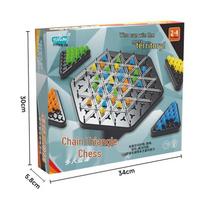 Geometric Triangle Chess: Family Strategy Tabletop Game with Rubber Bands
