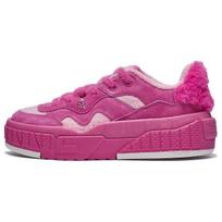 Li Ning Disney Strawberry Bear X  001 Unblock Classic Cushioning Breathable Warm Low-Top Casual Shoes Women Sneakers Pink AGCT218-5 38