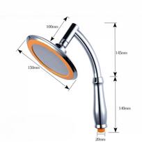 High Pressure Large Round Big Rainfall Sprayer 6 Inch Dual Use Hand Held/Top Shower Head Adjustable 360 Degree