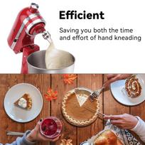Practical-Spiral Coated Dough Hook,Metal Dough Hook For Kitchenaid 5K7SDH Spiralizer KA 7QT 5KSM7580X 5KSM7586P 5KSM7990 5KSM899 NONE sidabras