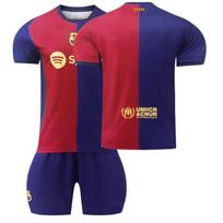 2425 Barcelona home jersey No. 9 Levan 19 Yamal 8 Pedri No. 10 short-sleeved football jersey set cross-border Size 16