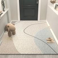 Simple Entry Door Floor Mat Large Area Scraping Sand Rubbing Soil Silk Ring Floor Mat The Entrance Can Be Cut Wear-Resistant And Non-Slip Floor Mat 40*60cm