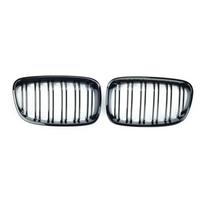 BMW 1 serijos F20 F21 116i 118i grotelės automobilio priekinėms grotelėms, blizgios juodos lenktyninės grotelės 2011–2014 m. priedams