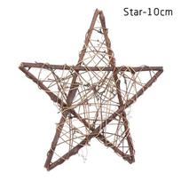 10-30cm Hot Window Door Hanging Craft Party Decorations Rattan Heart Shape Sepak Takraw Wooden