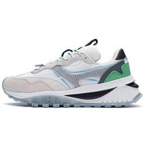 Li Ning Wuxing Amortizuojantys Neslystantys Patvarūs Žemo Aulo Bėgimo Bateliai Vyrams Kedai Balti Pilki AGCR445-1 43.5