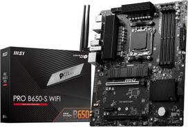MSI Motherboard PRO B650-S WIFI [B650 chipset] [Reliable 6-layer PCB design, 12+2+1 phase stable power circuit] ATX DDR5-7200 (OC) compatible,