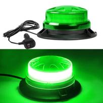 Green Led Emergency Strobe Lights with Magnetic Mount and 8 Flash Models Warning Safety Flashing Rooftop Road Warning Car Lamps
