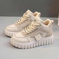 High Top Plush Lined Women Winter Snow Boots Thick Soles Warm Non Slip Casual Sports Cotton Footwear Trendy for Students Outdoor 36 chaki