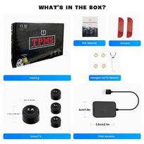 Android TPMS Spare Tyre External Sensor Tire Pressure Monitoring System USB TPMS for Car Navigation Radio DVD Player Detection For Android