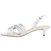 Michael Kors Alessia Square Toe Buckle Strap Sandals Women sandals White 40S5ASMS2L085 36