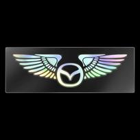 Colorful Reflective Laser Angel Car Window Rear Trunk Rearview Mirror Sticker For Mazda CX-3 Bk CX-5 MS Speed 5 6 2 3 CX30 MX-5
