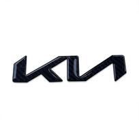 17*4.1CM Carbon Fiber Car Emblem Fender Side Badge Sticker for KIA K2 K3 K4 K5 KX7 Sportage Picanto Sorento Rio Soul Ceed Forte juoda