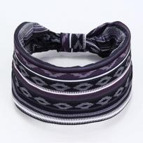 New Elastic Wide Headbands Boho Flower Print Printed Headscarf Wide Brim Vintage Knot Hair Scarf Women