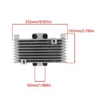 Enduro Motorcycle 125ML Oil Cooler Radiator Dirt Bike ATV 125CC-250CC Universal Oil Cooler Adapter Aluminum Engine Accessories Silvery M12