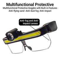 Full View Floodlight Goggles Large-Area Usb Charging Goggles Multifunctional Protective Glasses Comfortable For Maintenance Work