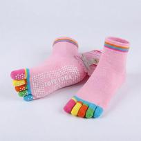 Cotton Ladies Toe Socks Yoga Anti-Slip Breathable Five-toed Sock Comfortable Durable Split Socks Running Sports Athletic Socks 1Pair