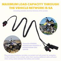For BMW R1300GS R1250GS ADV R1200GS LV R1250R R1200R 1250 1200 RS Motorcycle Quick Connect Harness For Auxiliary Socket juoda