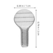 12pcs Stainless Steel Thumb Screws Rotisserie Fork Screws Air Fryer Rotating Racket Replacement Kitchen Oven Grill Parts