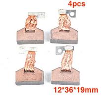 4pcs for Wuhua starter motor carbon brush 12*36*19mm