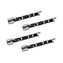 4pcs Aluminum Car Audio Stereo Speaker Badge Sticker Decal For Seat Leon Ibiza Ateca Sportcoupe Alhambra Exeo Altea Arona Toledo