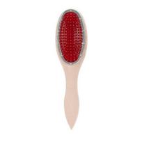 Wooden Handle Professional Brush for Wig Detangling Hairdressing Anti Static Steel Comb Wig Styling Massage Brush