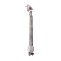 Plush Pet Toy Bite-Resistant Teeth Grinding Cleaning Chew Toy Cartoon Fox Duck Rabbit Plush Toy Funny Stretchable Pet Toy for Small Pets Rabbit