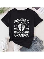 Promoted To Grandma Wounisex T Shirt Summer Fashion Short Sleeved T-Shirt Tee Tops Printed O-Neck Casual T-Shirt Wounisex's Clothing S įvairiaspalvis
