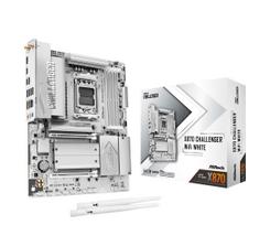 ASRock X870 Challenger WiFi White Motherboard, compatible with AMD Ryzen 900080007000 series CPUs (Socket AM5), X870 DDR5 ATX Motherboard [Authorized