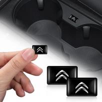 10/20/50Pcs Car Interior Styling Epoxy Emblem Reflective Sticker For Citroen Celysee C6 C3 C5 C1 C2 C4 Aircross Picasso Cactus