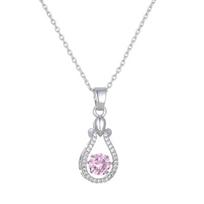 Seven-Color Butterfly Water Drop Pendant Necklace - Unique Creative Design