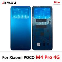 Skirtas „Xiaomi Poco M4 Pro 4G 5G“ pakaitinio stiklo galinės baterijos galinių durelių korpusui su M4 Pro 4G Blue blue