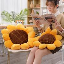 1pc 40/50/70cm Stuffed Soft Plant Sunflower Plush Toys Cute Chair Car Plush Cushion Office Nap Pillow Nice Birthday Gift 40cm