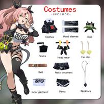 Anime Zenless Zone Zero Cosplay Kostiumas Nicole Kostiumas Helovinas Anime ZZZ Apranga Mergaitės uniforma Perukas Gimtadienio Dovanos Karnavalas Visas komplektas S juoda