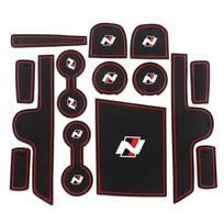 for Hyundai Elantra AVANTE 2025 2025 N Sports Style Gate Slot Mat Cup Holder Coaster Door Groove Pad Interior Accessories