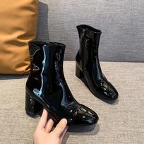 Fashion Zip Ankle Boots for Women Pole Heeled Stripper Very High Heels Woman Short Shoes New In Fashion 2025 Autumn Hot Pu Trend Booties 35