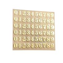 1PC Copper-Nickel Epoxy Resin Decorative Stickers 3mm Thickness Gold Sliver Chunky Glitter Letters Epoxy Resin Art Metal