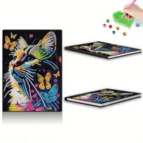 50-Page A5 Size 50 Pages Crystal Notepad Sketchbook Rhinestone Art Painting Notebook Kit for Birthdays Or Christmas Gifts