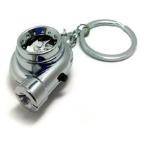 Maxima Turbinos formos LED mini žibintuvėlis su raktų pakabuku ir garsu, padengtas sidabru (Padengtas) Outer diameter approx. 3cm