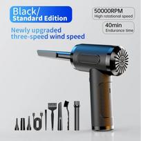 Naujas 50 000 RPM 60 W galios patobulintas dulkių siurblys belaidis rankinis automatinis dulkių siurblys LED apšvietimas nešiojamas dulkių siurblys basics juoda