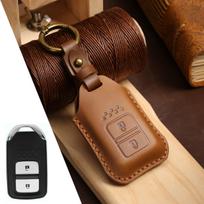 Suitable for car Honda key ring Civic Accord all-inclusive leather protective ring key bag cowhide material