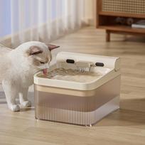 Pet intelligent water dispenser with wireless sensing and automatic filtration for continuous circulation of water for cats and dogs