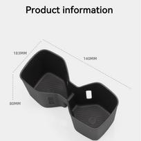 For Kia EV9 2025-2025 TPE Armrest Rear Water Cup Holder Storage Box Shock-Absorbing Cup Tray Organizer Car Interior Accessories juoda