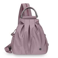 Moteriškas daugiafunkcinis kasdienis rankinis kuprinė, universali vieno peties rankinė, crossbody rankinė, kelioninis krepšys šviesiai violetinė spalva